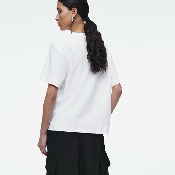 Cos twist neck t shirt white size S - Picture 8 of 10